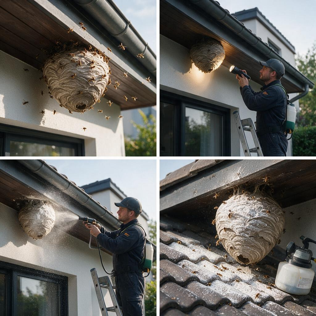 Destruction de nids de guêpes